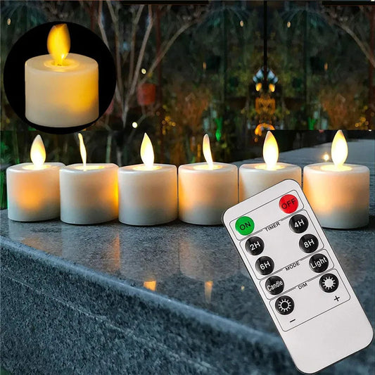 OmLight – LED Kaarsenset voor Yoga en Ontspanning