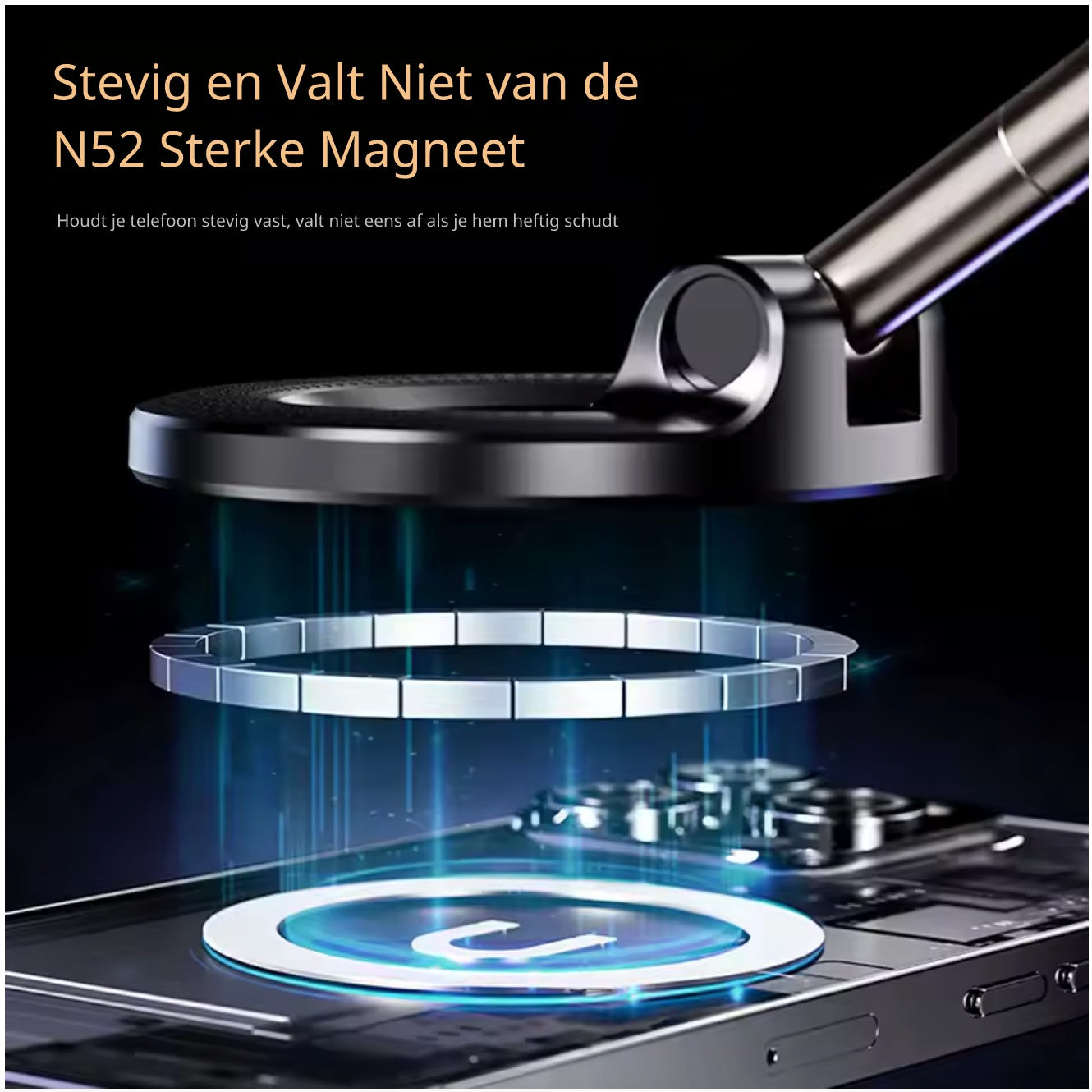MagMount™ EazGrip | Premium magnetische telefoonhouder