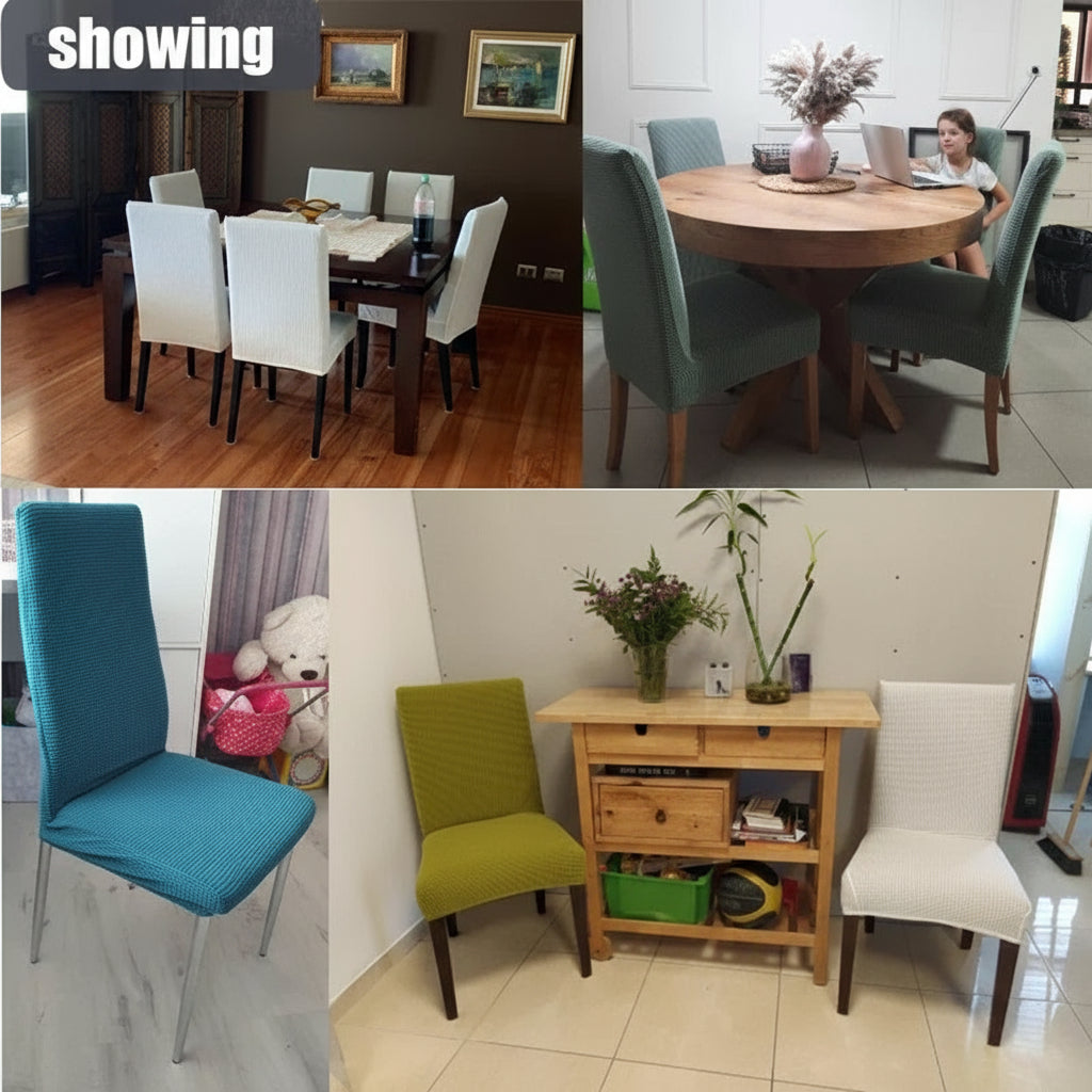 ZenSeat Stoelhoezen  – rust en stijl aan tafel, duurzaam beschermd.