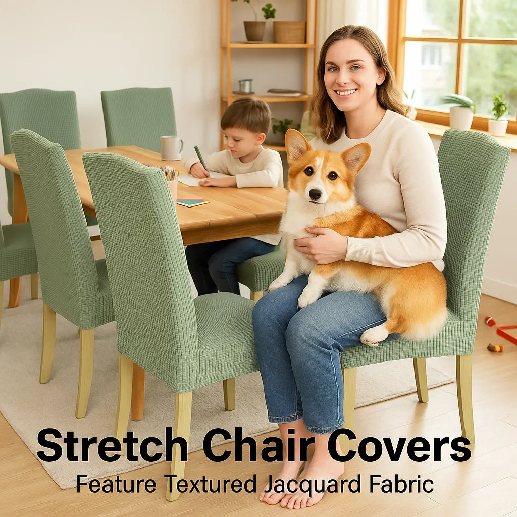 ZenSeat Stoelhoezen  – rust en stijl aan tafel, duurzaam beschermd.