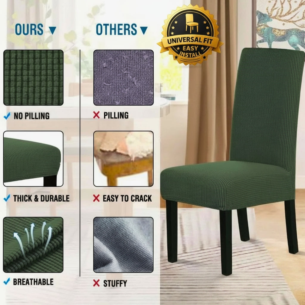 ZenSeat Stoelhoezen  – rust en stijl aan tafel, duurzaam beschermd.