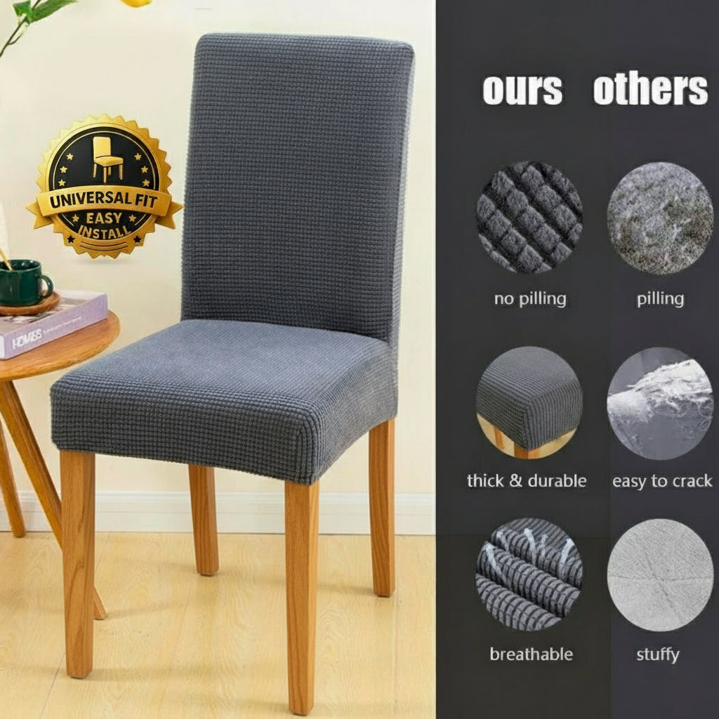 ZenSeat Stoelhoezen  – rust en stijl aan tafel, duurzaam beschermd.