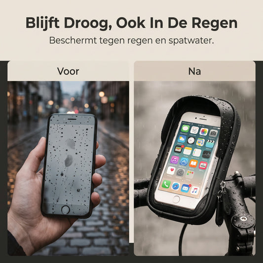 Blijft droog, ook in de regen: voor en na