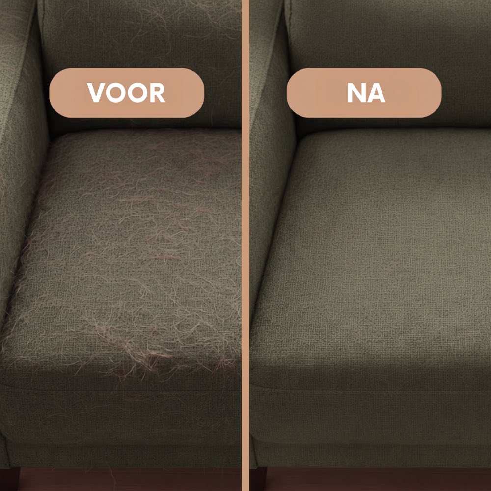 Voor en na: bank haarvrij