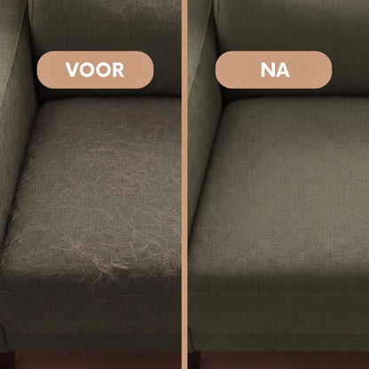 Voor en na: bank haarvrij