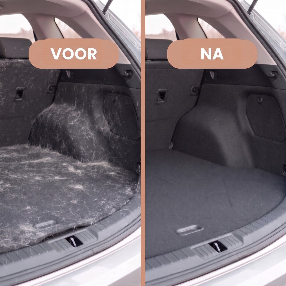 Voor en na: kofferbak haarvrij
