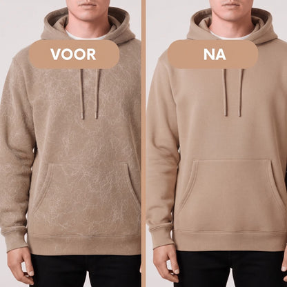 Voor en na: kleding haarvrij