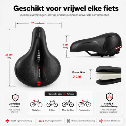 Happeaz Direct Comfort Zadel - Geen Zadelpijn. Vanaf de Eerste Rit.