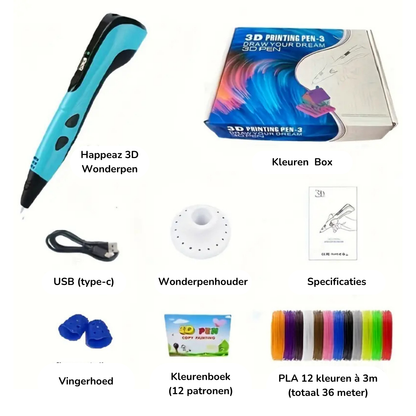 Happeaz 3D Wonderpen – Schets, Ontwerp, Creëer
