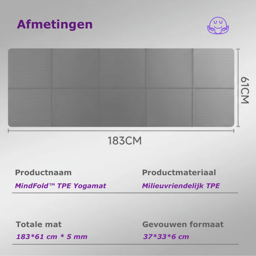 MindFold™ TPE Yogamat – De perfecte metgezel voor jouw yoga- en fitnessroutine