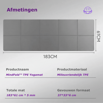 MindFold™ TPE Yogamat – De perfecte metgezel voor jouw yoga- en fitnessroutine