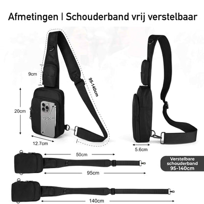 ReisSling – Compacte RFID Slingtas voor Reizen en Dagelijks Gebruik