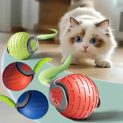PurrfectMotion™ Interactieve Kattenbal | Vandaag 1+1 gratis • Beweegt vanzelf • USB-oplaadbaar