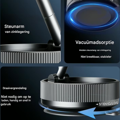 MagMount™ EazGrip Pro | Magnetische telefoonhouder met draadloze snellader