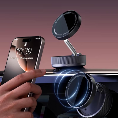 MagMount™ EazGrip Pro | Magnetische telefoonhouder met draadloze snellader