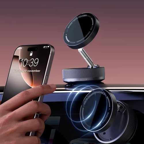 MagMount™ EazGrip Pro | Magnetische telefoonhouder met draadloze snellader