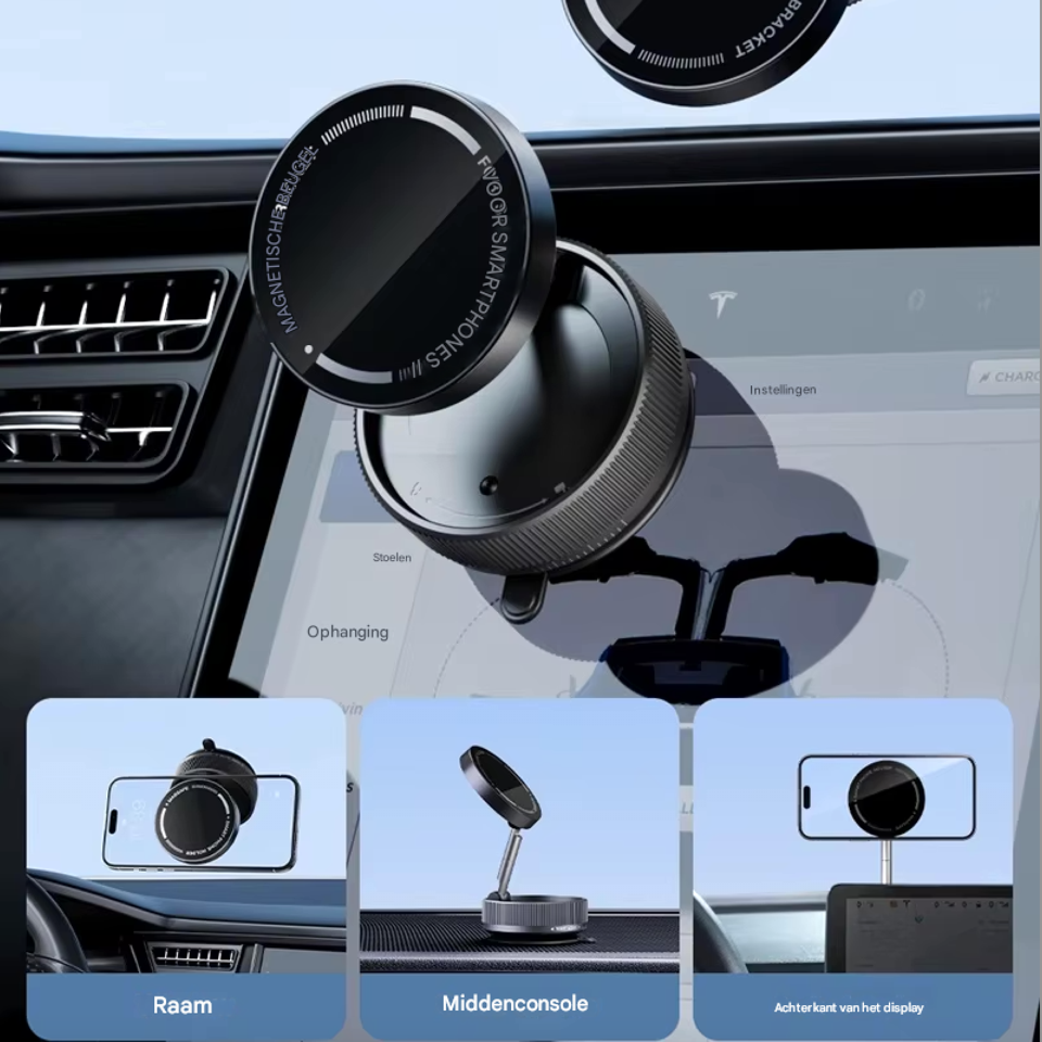 MagMount™ EazGrip Pro | Magnetische telefoonhouder met draadloze snellader