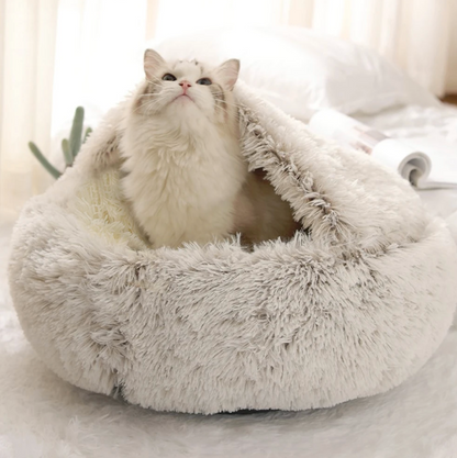 ZenPaws Pluche Mand – Duurzaam Kattenbed voor Ultiem Comfort en Rust