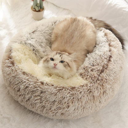 ZenPaws Pluche Mand – Duurzaam Kattenbed voor Ultiem Comfort en Rust