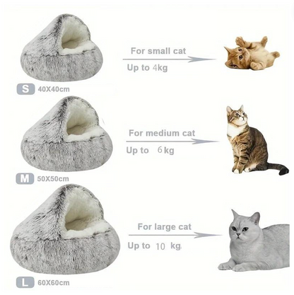 ZenPaws Pluche Mand – Duurzaam Kattenbed voor Ultiem Comfort en Rust