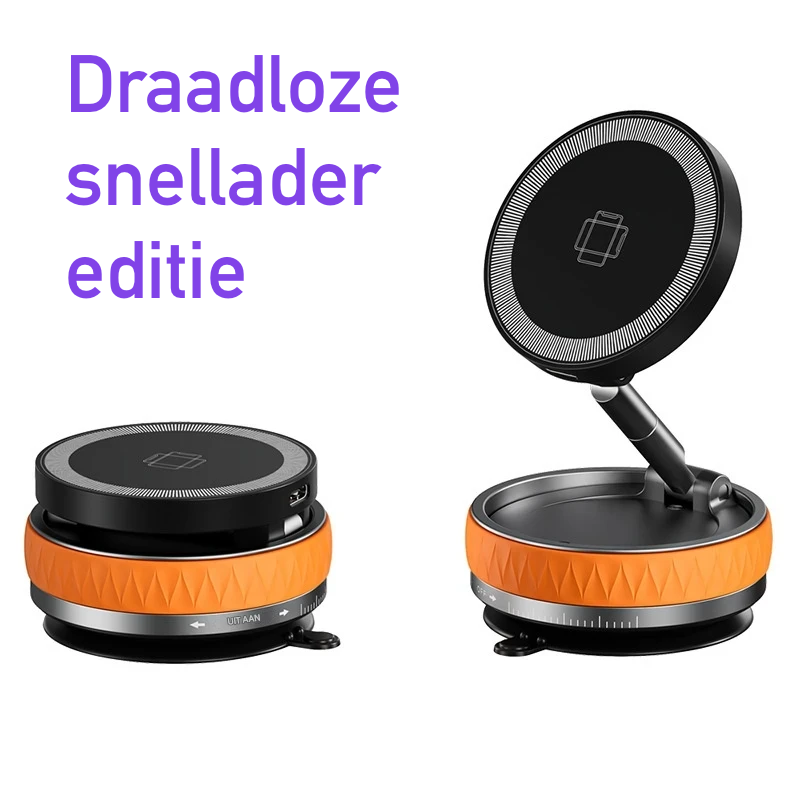 MagMount™ EazGrip Pro | Magnetische telefoonhouder met draadloze snellader