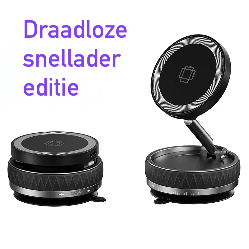 MagMount™ EazGrip Pro | Magnetische telefoonhouder met draadloze snellader