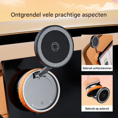 MagMount™ EazGrip Pro | Magnetische telefoonhouder met draadloze snellader