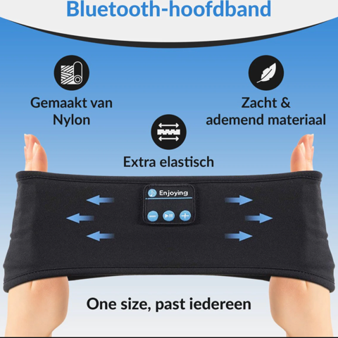 De zachte, ademende materialen van EaziTunes™ hoofdband zorgen voor ultiem comfort zonder irritaties.