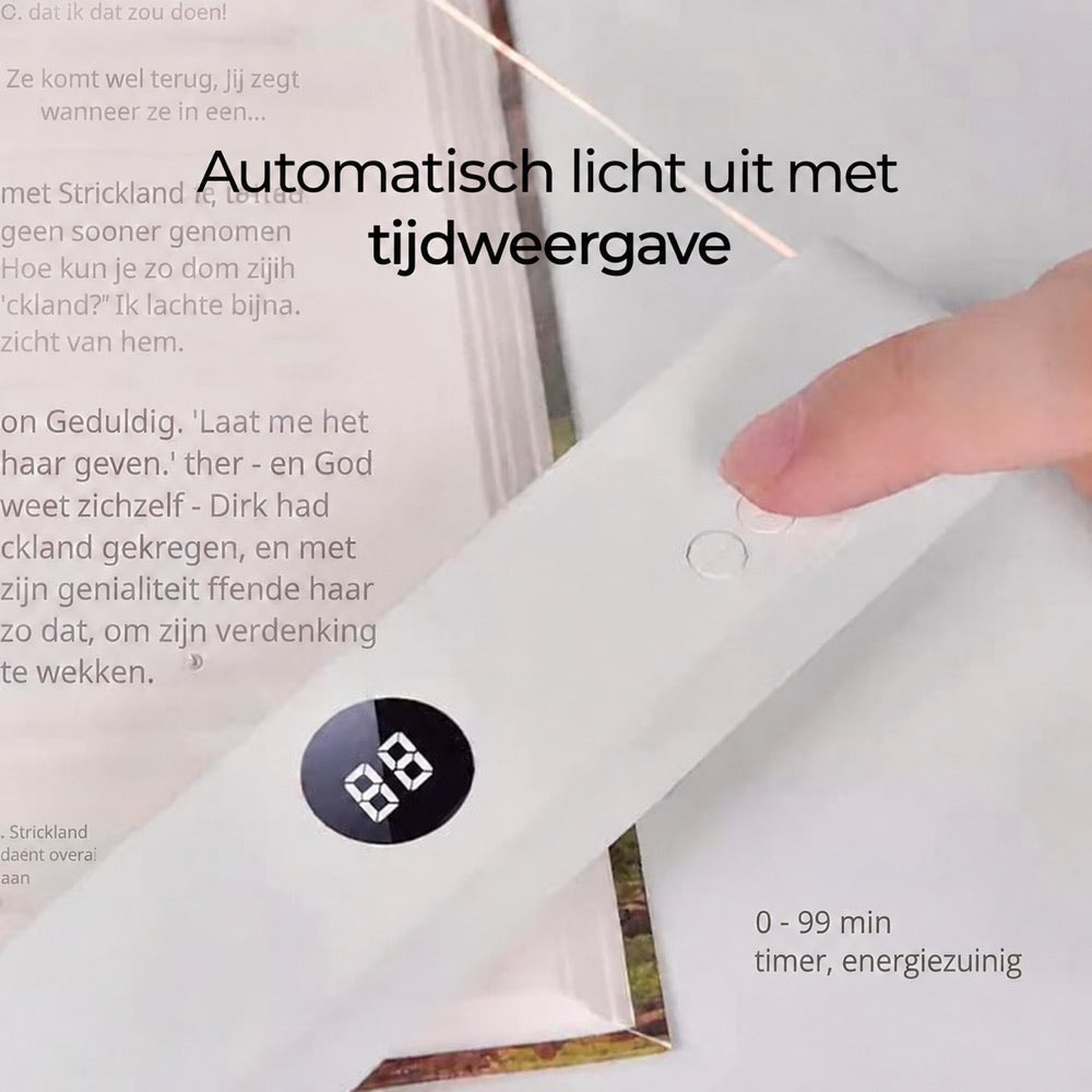 Oogrust Leeslamp timer - automatisch licht uit na 0 tot 99 minuten